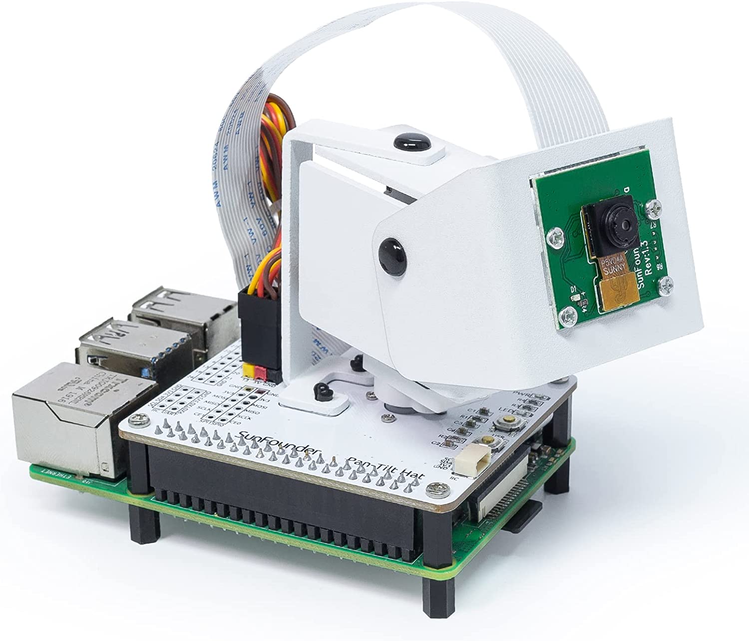 Sunfounder raspberry pi pan tilt hat camera kit raspad world s